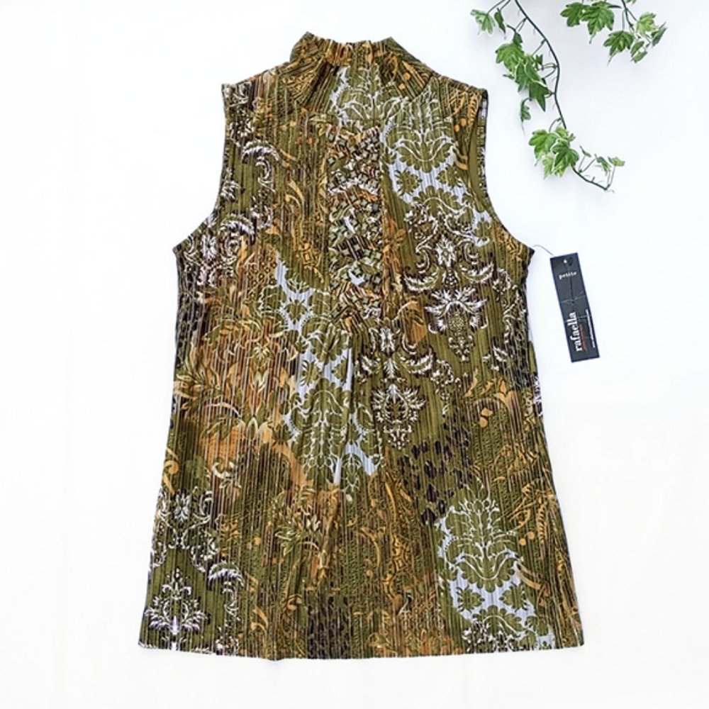 Rafaella NWT Beaded High Neck Sleeveless Top